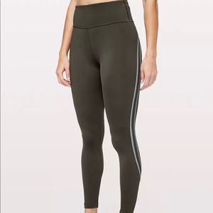 Lululemon Women’s Run Crew Tight 28” Size 10, Color: Olive